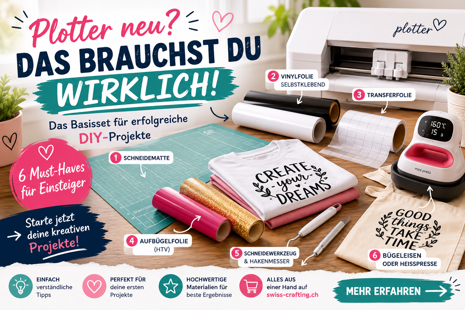 Die besten Materialien für Anfänger – was du wirklich brauchst