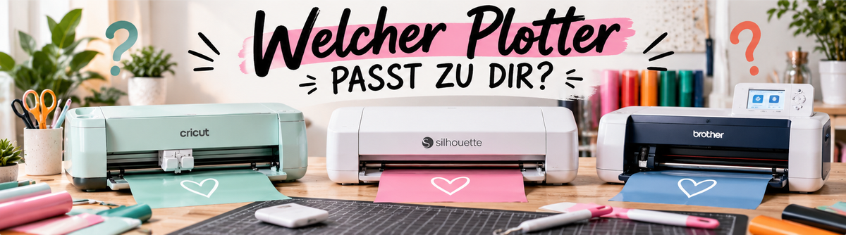 Welcher Plotter passt zu mir? Cricut, Silhouette oder Brother im Vergleich