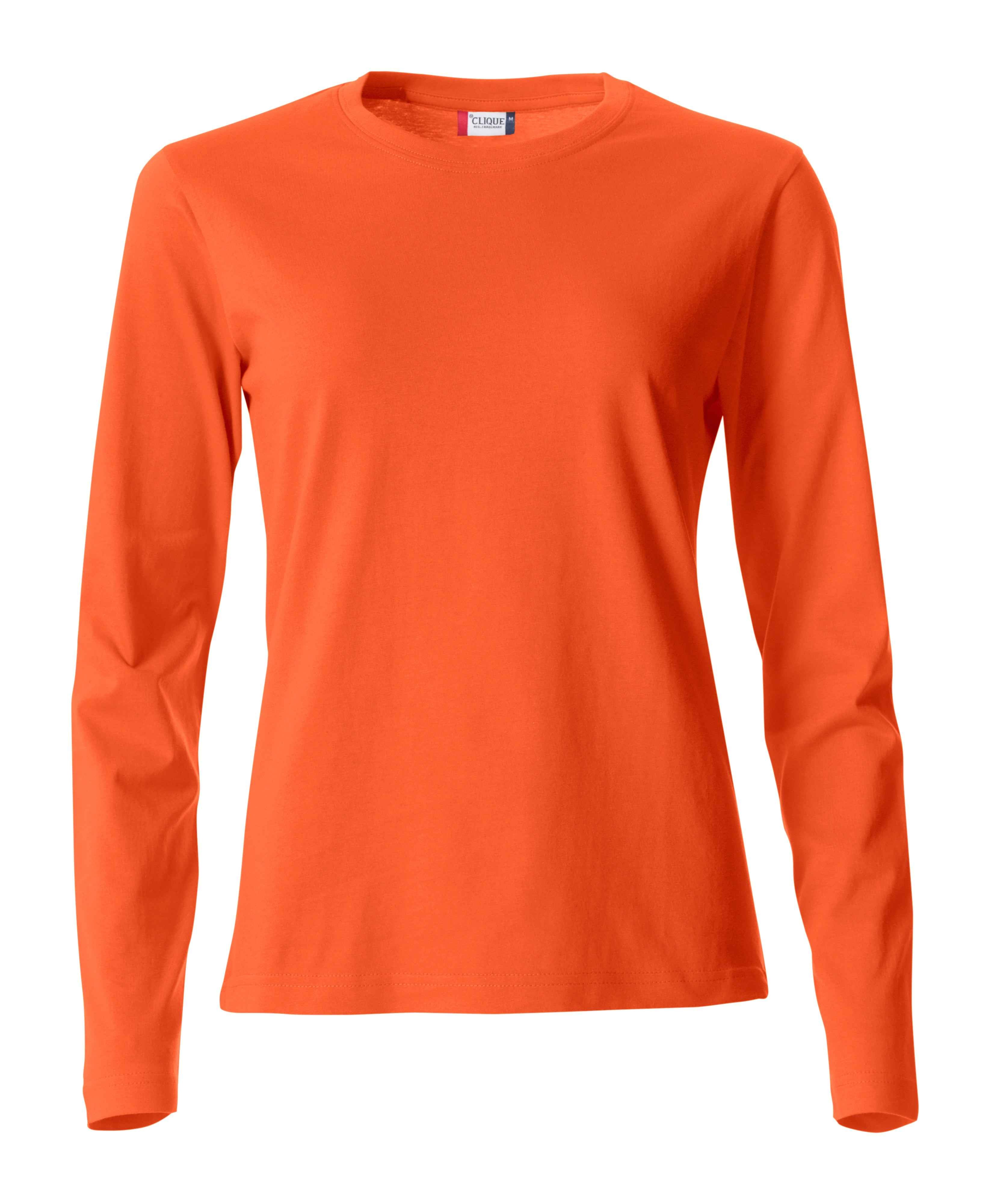 Damen Basic Langarm T-Shirt