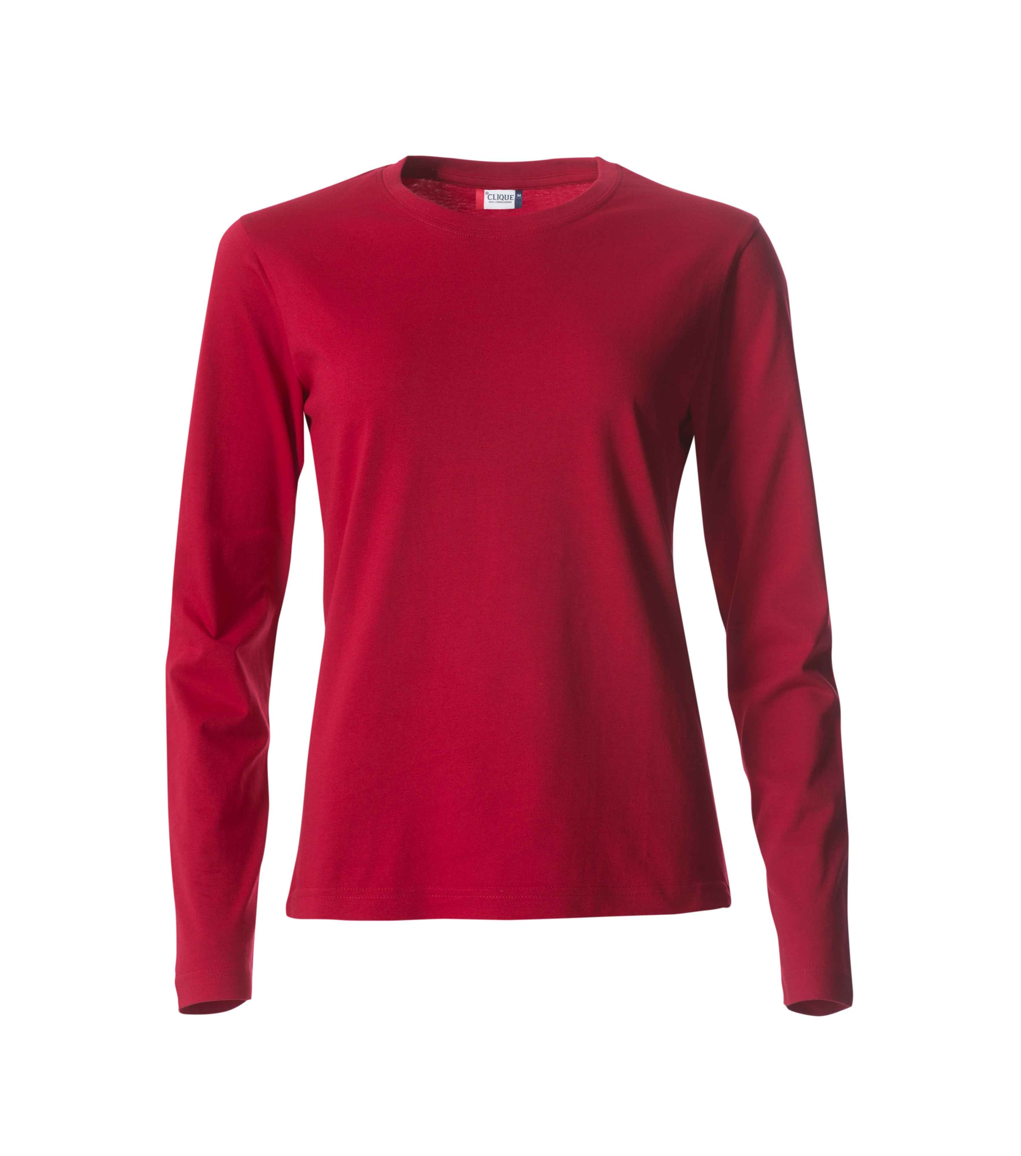 Damen Basic Langarm T-Shirt