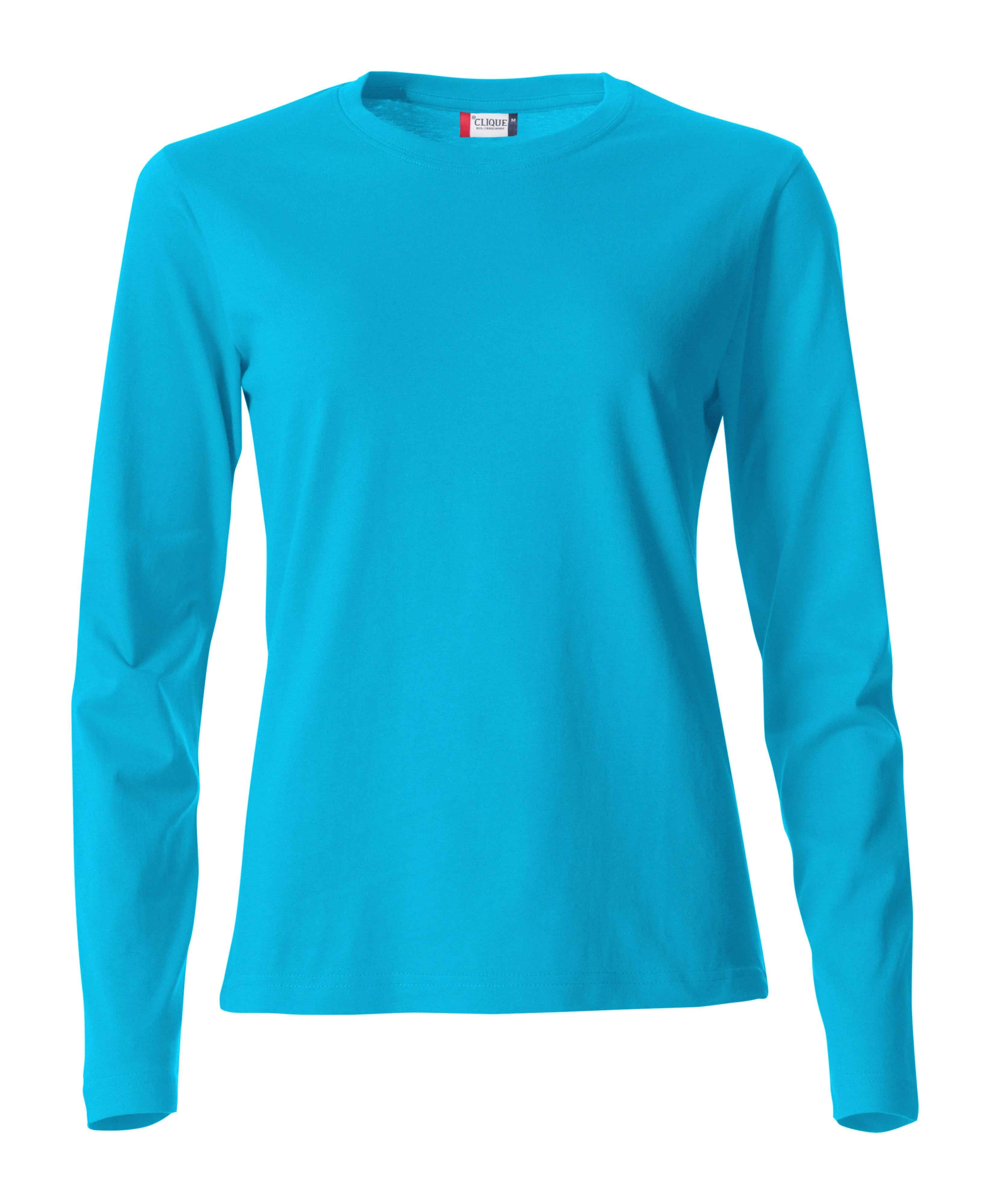 Damen Basic Langarm T-Shirt