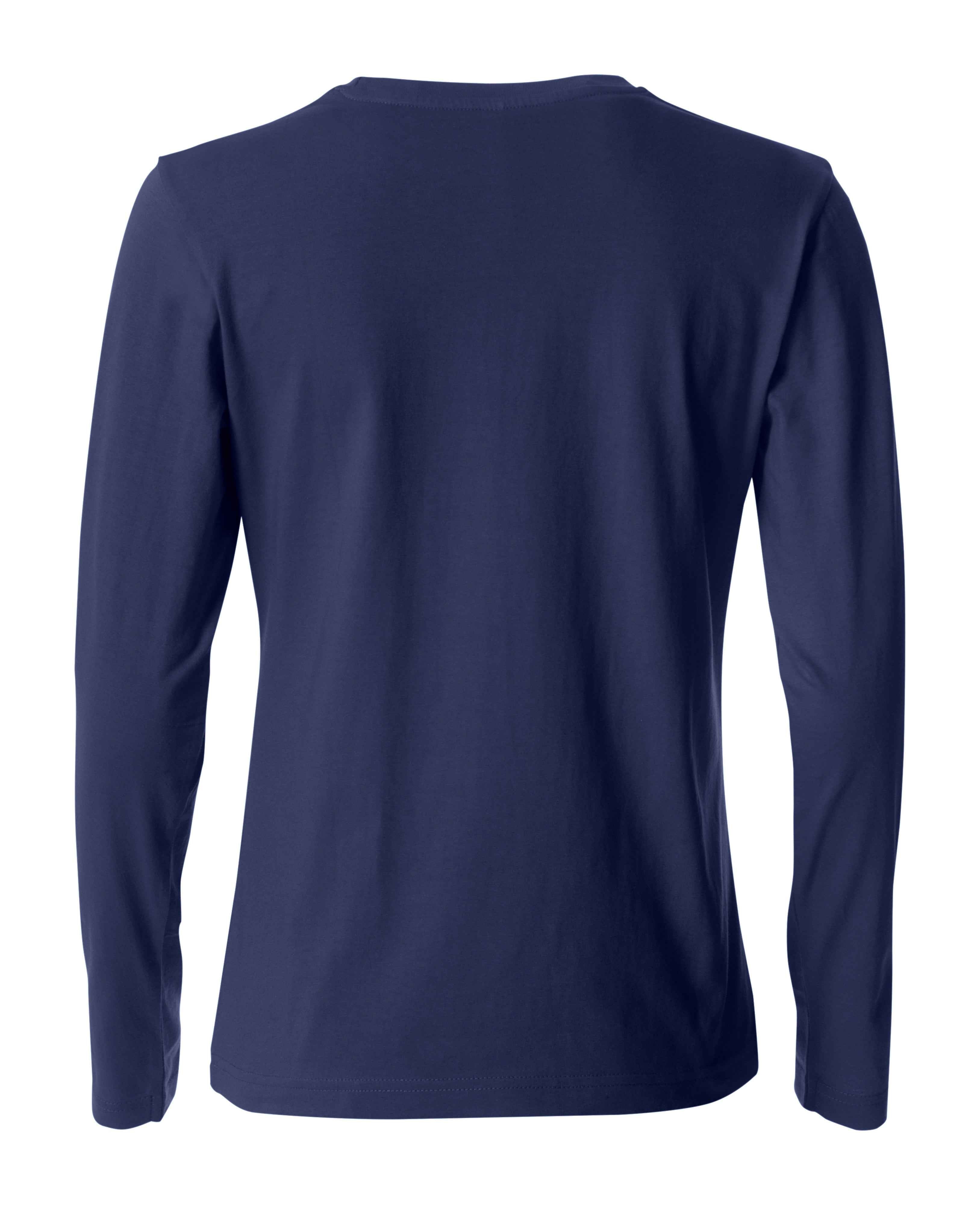 Damen Basic Langarm T-Shirt