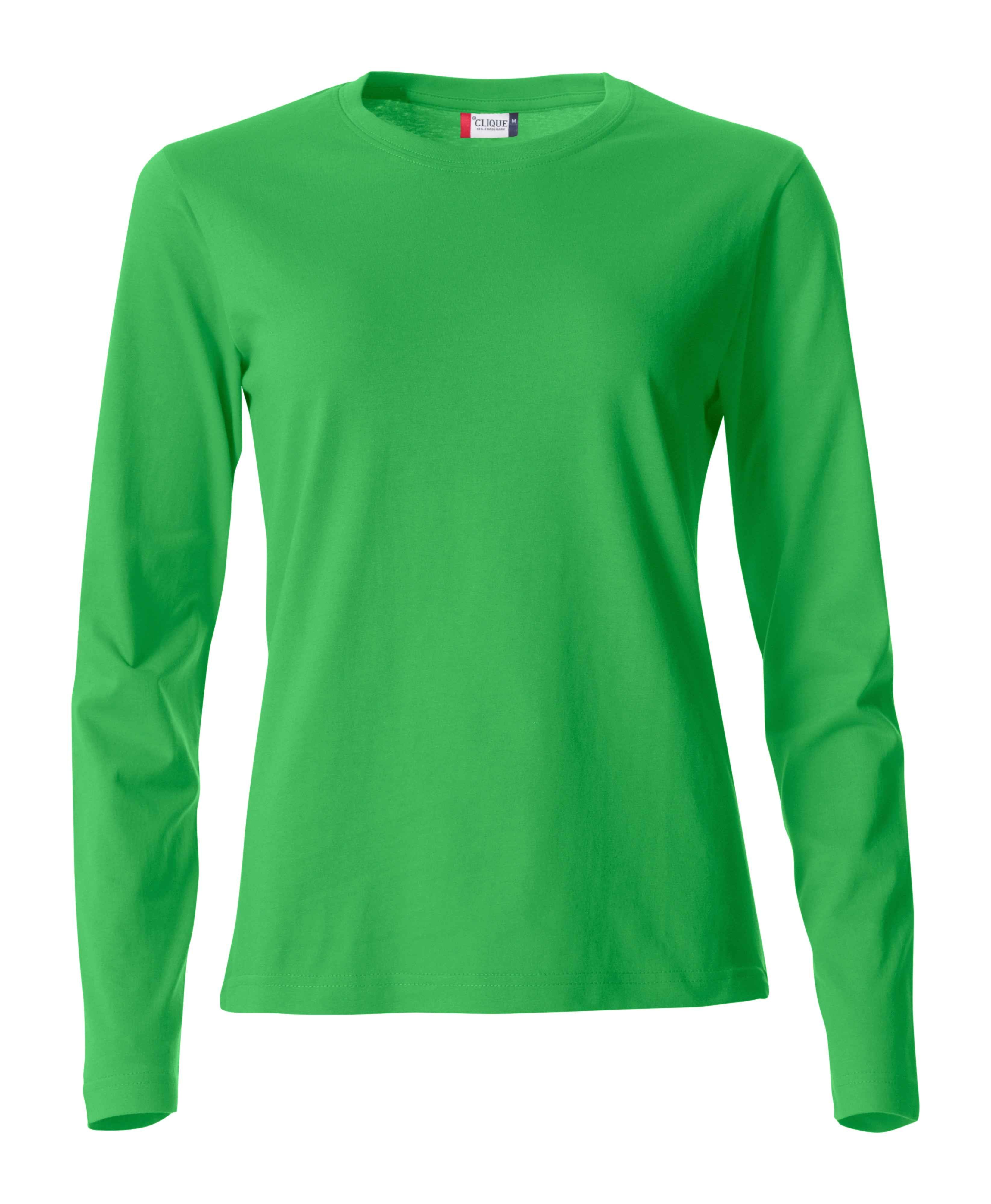 Damen Basic Langarm T-Shirt
