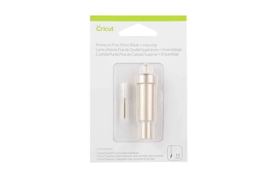 Cricut Premiummesser Halterung für präzises Schneiden – Premium Fine Point Blade + Gehäuse