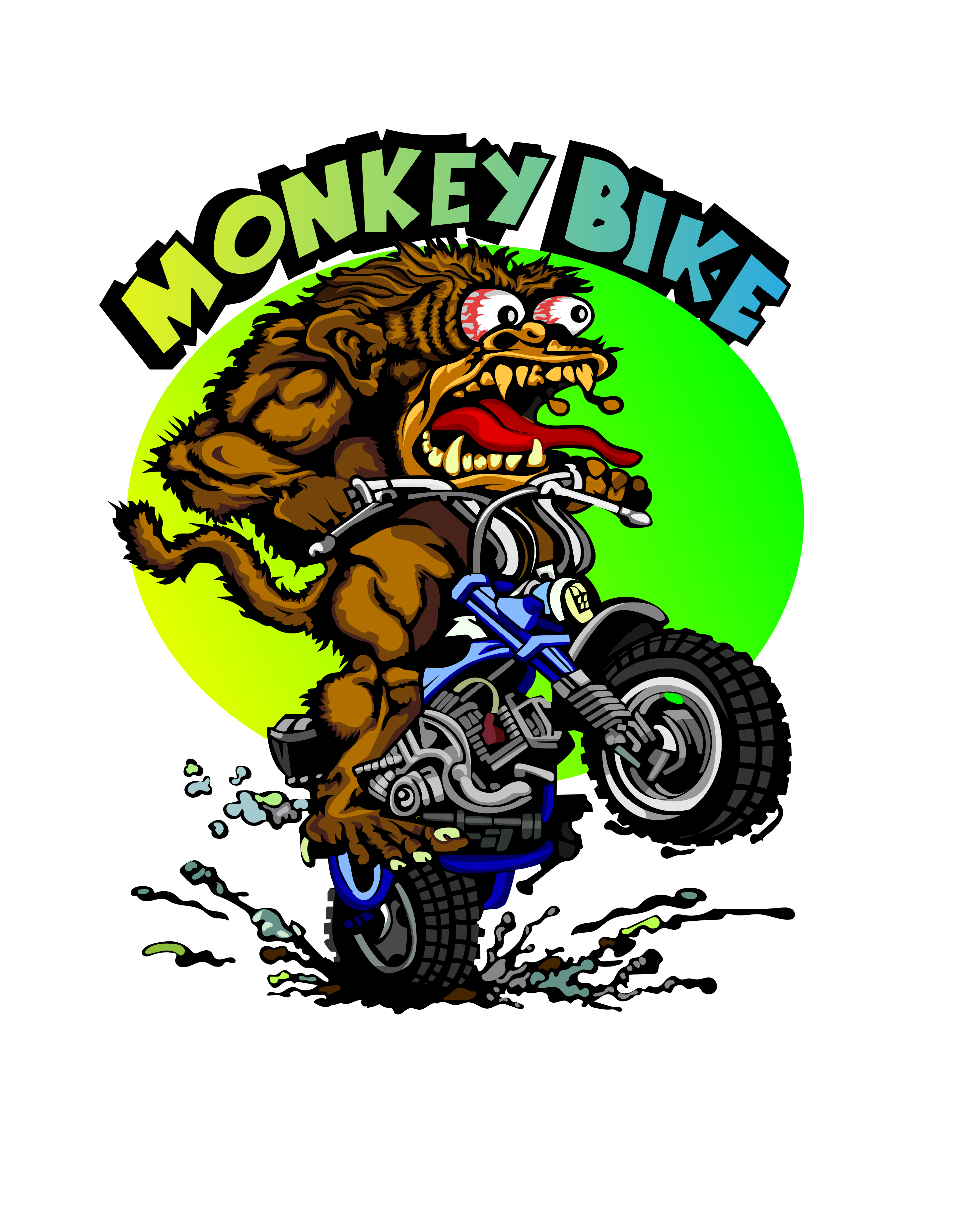 T-Shirt – Monkey Bike