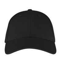 James Harvest Cap Schwarz Vorderansicht – Personalisierbare Baseballcap bedrucken Schweiz – Swiss-Crafting