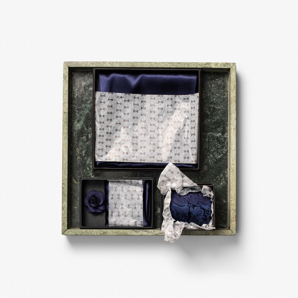 Solid Hankie & Lapel Pin Herren - Swiss-Crafting