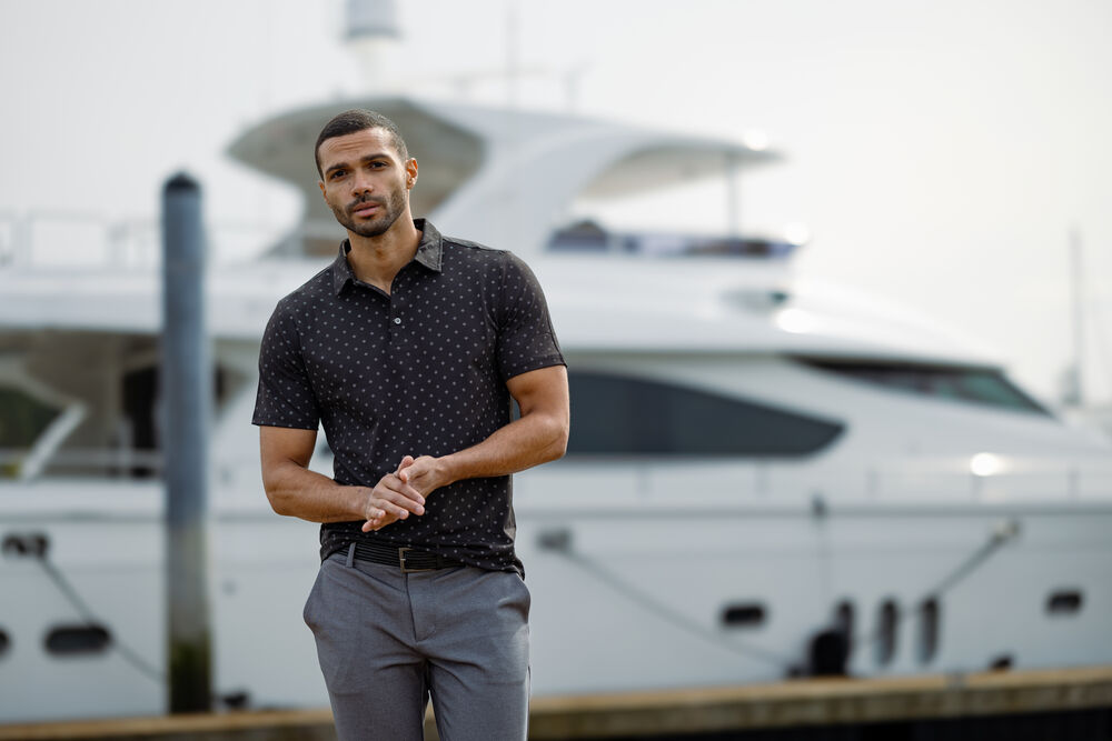 Virtue Polo Printed Herren - Swiss-Crafting