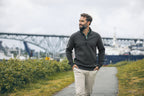 Herren Hoody mit halbem Reisverschluss - Swiss-Crafting