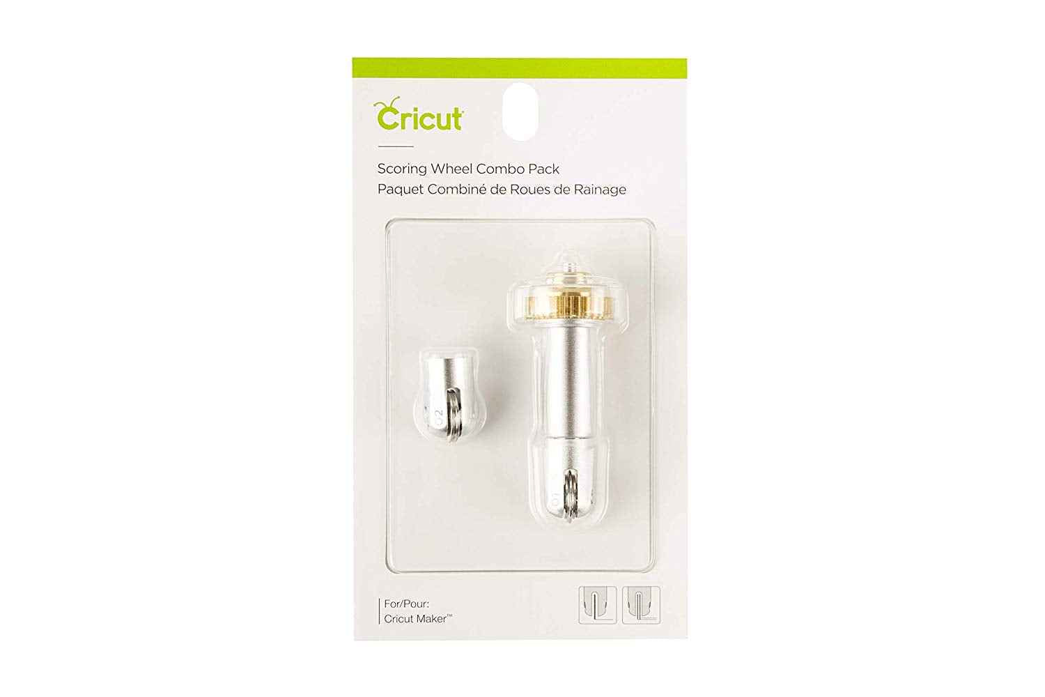 Cricut Falzrad Kombi – Doppelpack Scoring Wheel mit QuickSwap Gehäuse