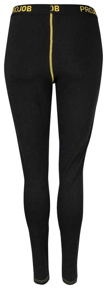 Damen Lange Unterhose Detail – Schwarze Merinowolle Thermoleggings Nahaufnahme – Swiss-Crafting