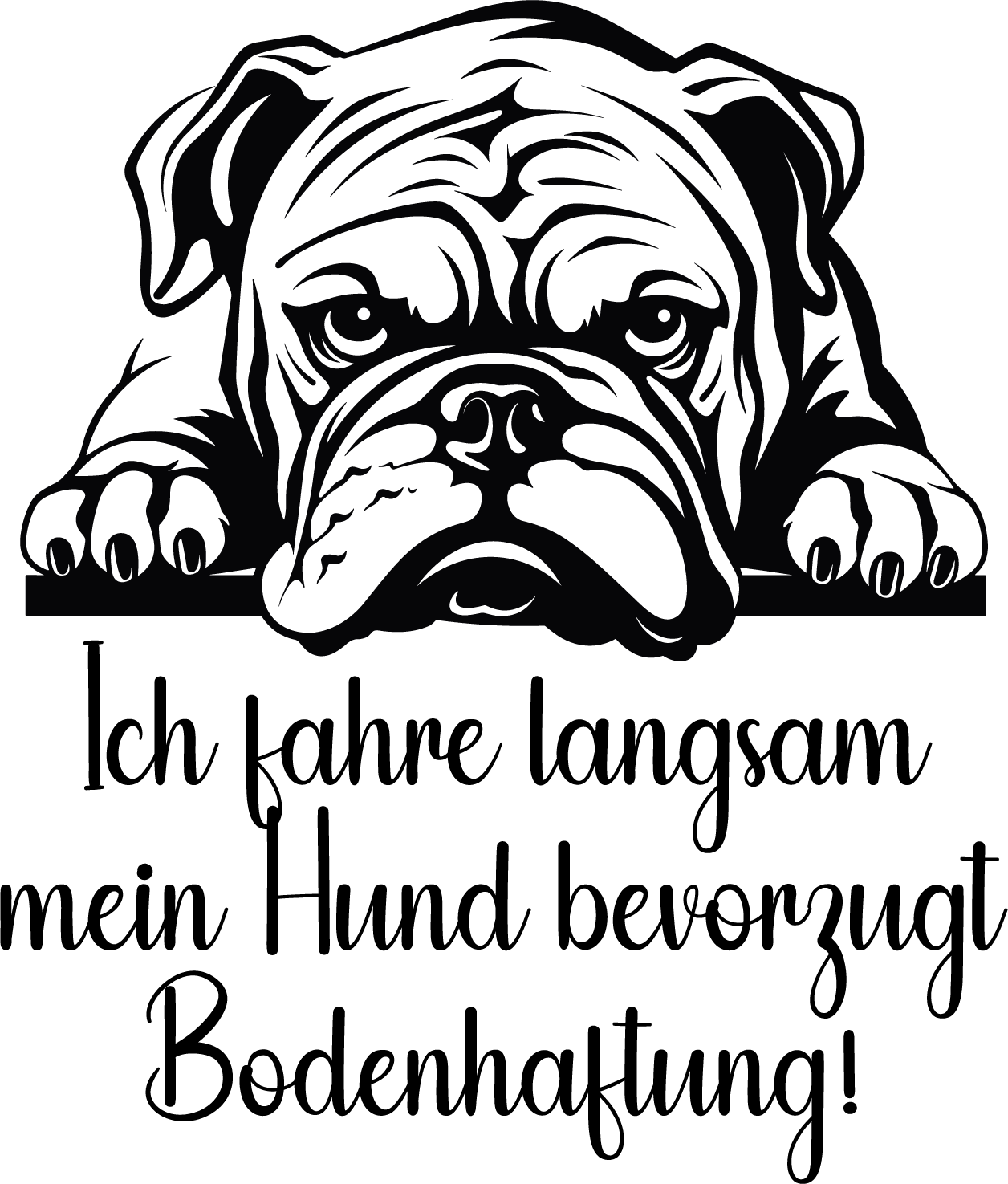 Auto Kleber Bulldogge - Swiss-Crafting