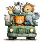 Kinder T-Shirt – Safari Jeep