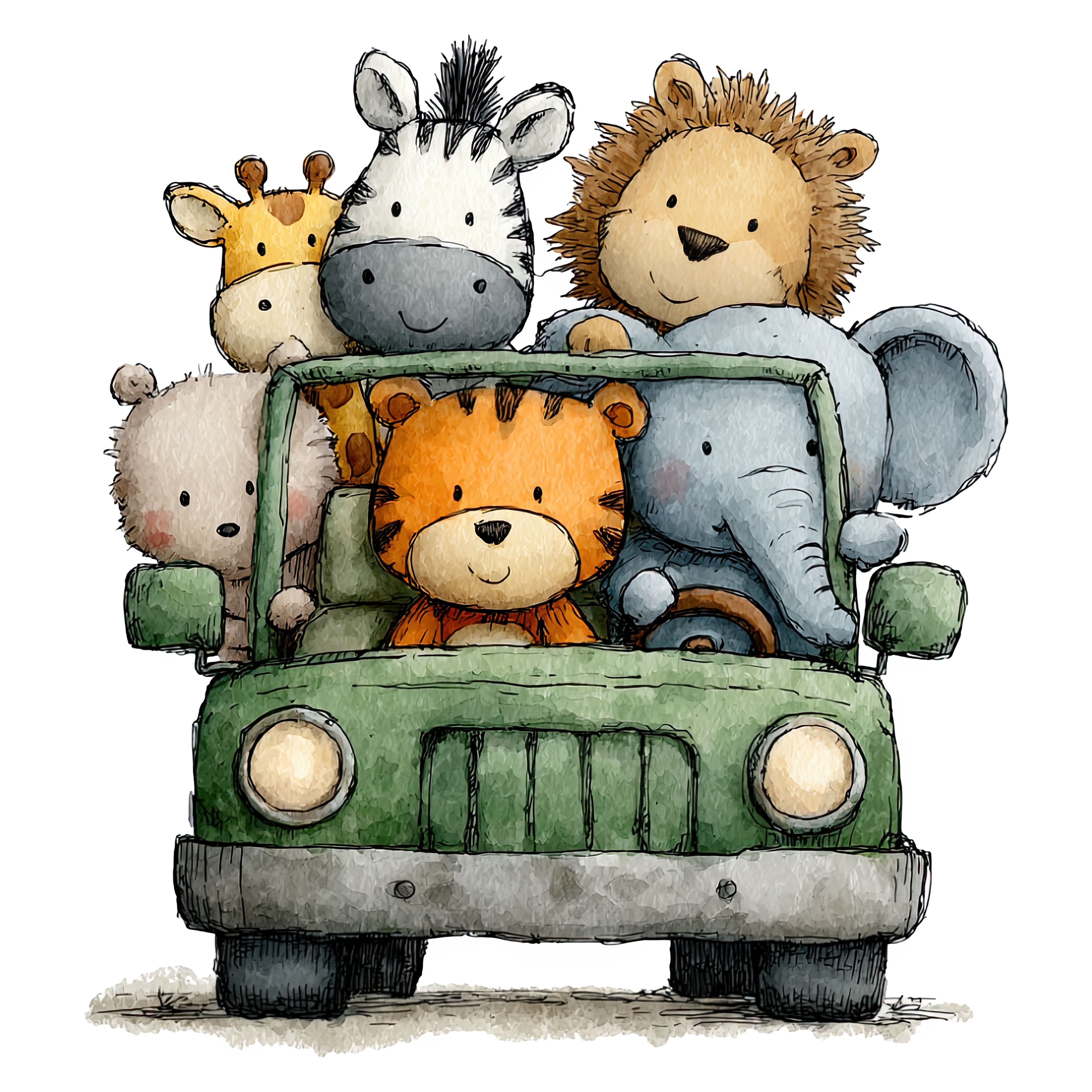 Kinder T-Shirt – Safari Jeep