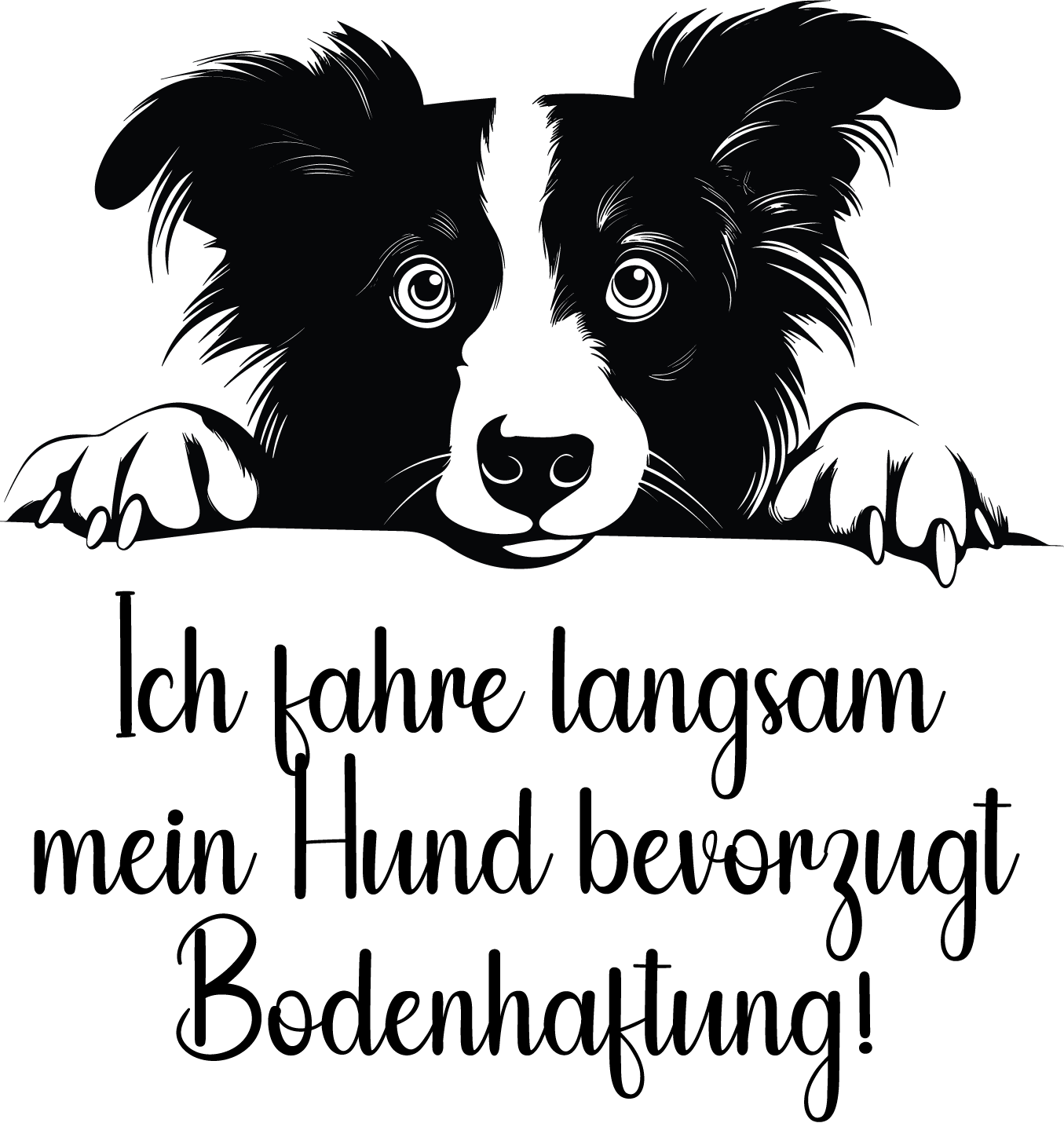 Auto Kleber Collie - Swiss-Crafting