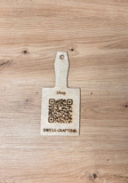 Twint oder Shop Url  Ständer aus Holz