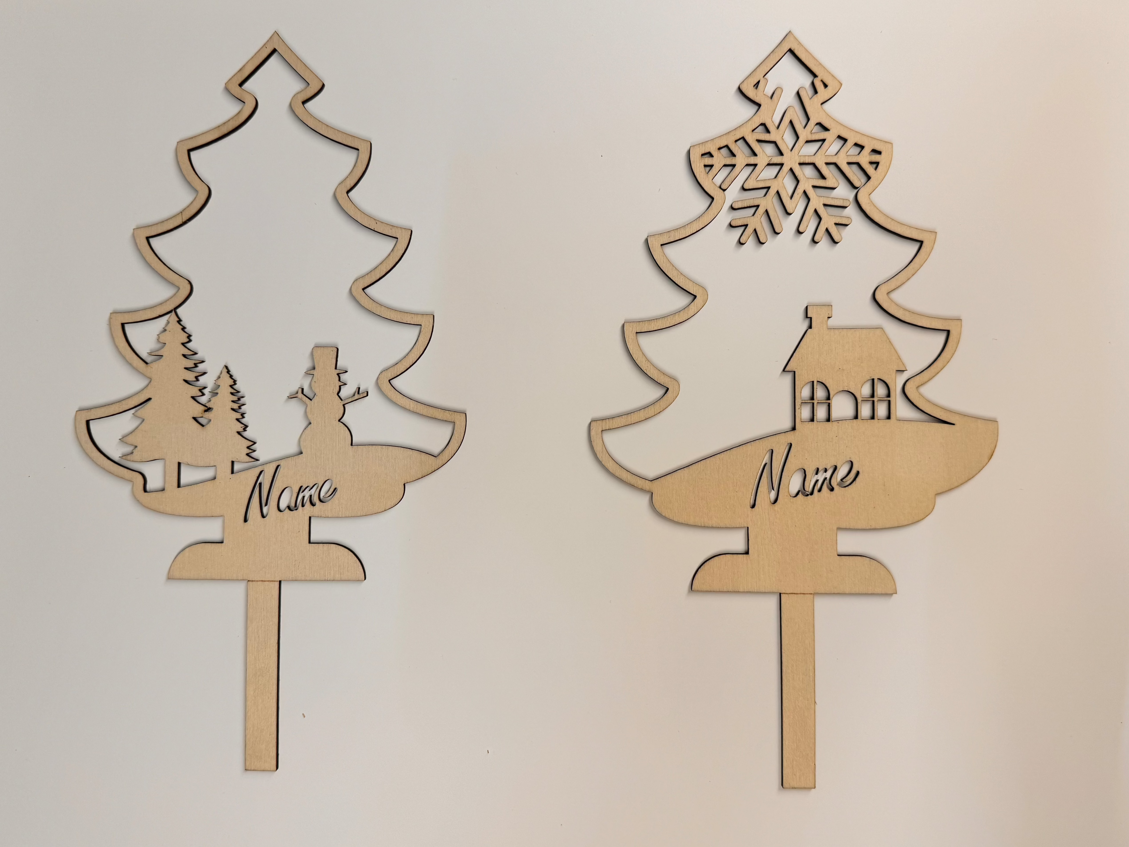 Samichlaus Stiefel mit Samichlaus Stiefel Schild und personalisiertem Namensschild