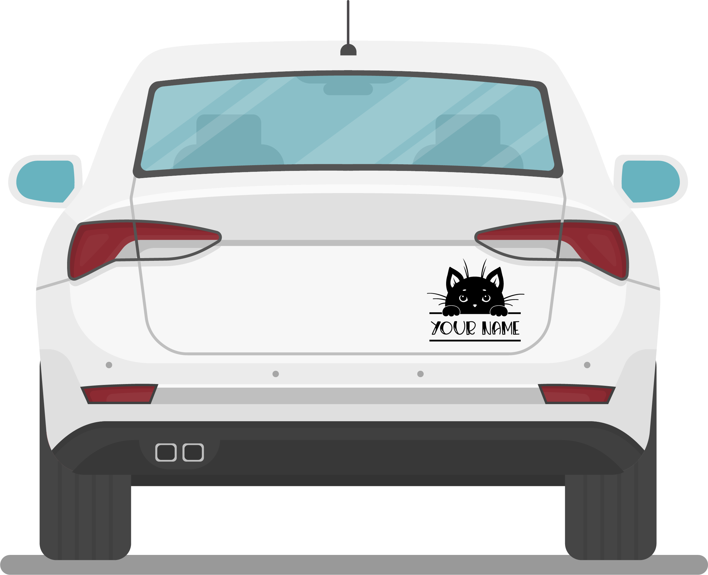 Katzen Namen Sticker - Swiss-Crafting