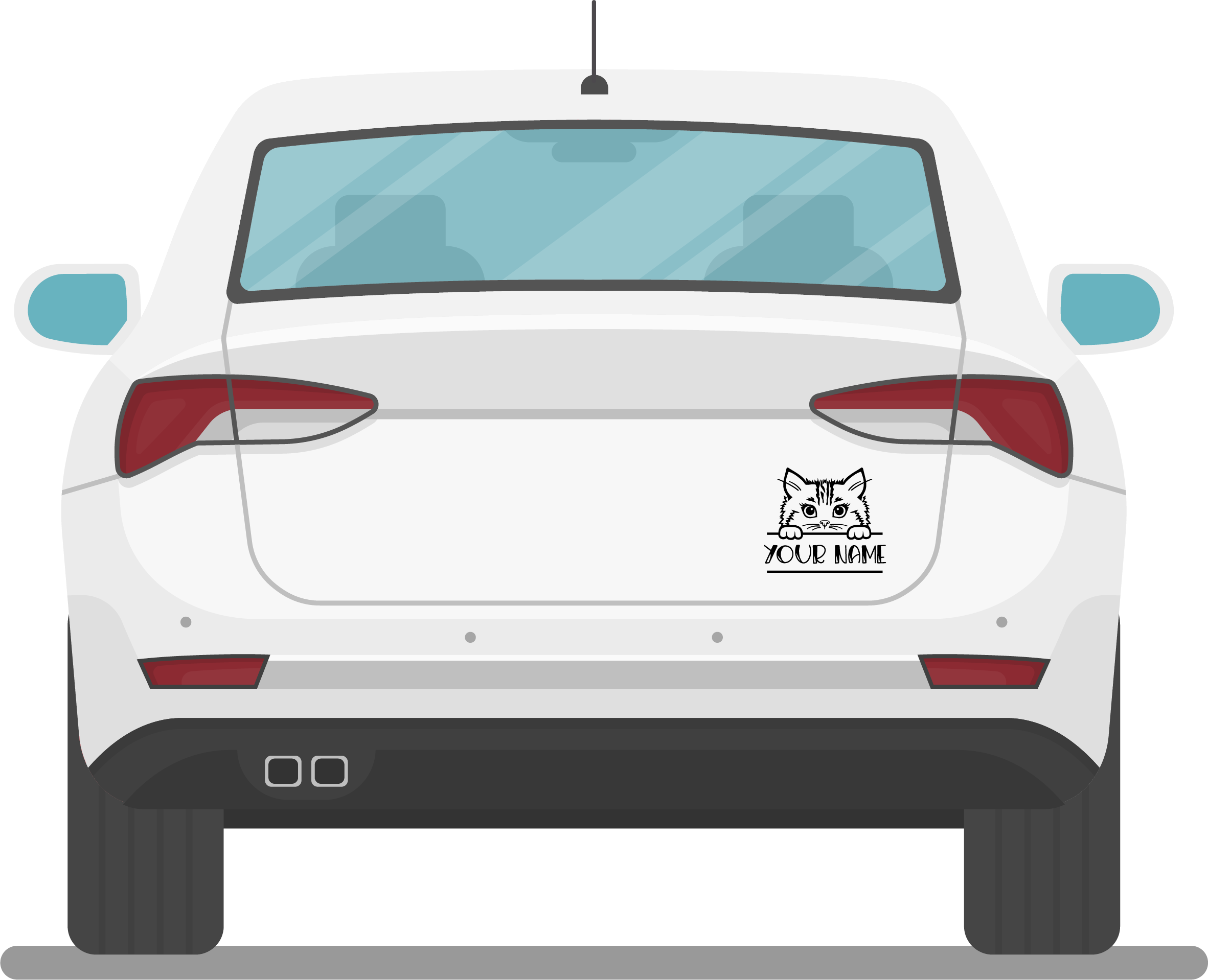 Katzen Namen Sticker - Swiss-Crafting