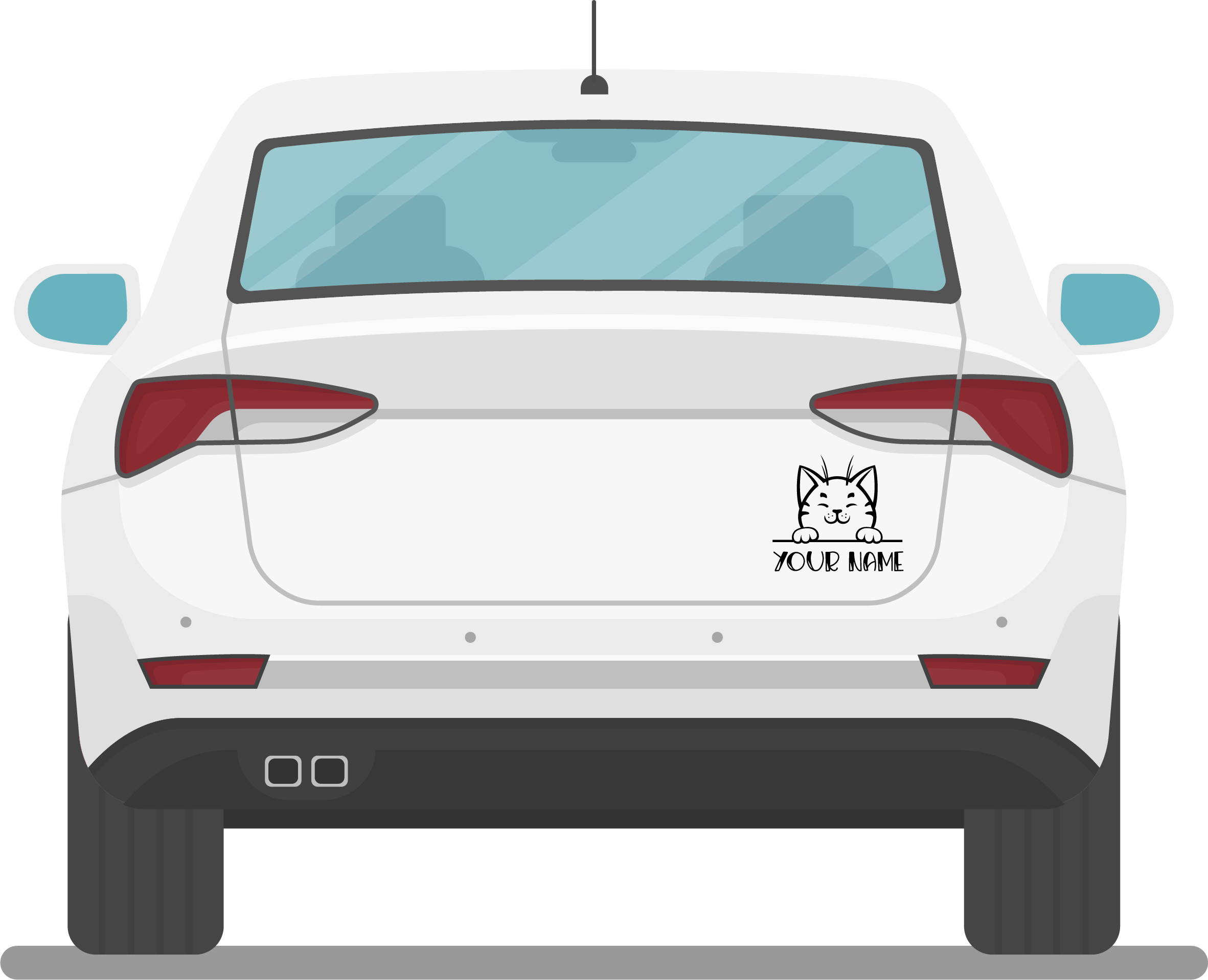 Katzen Namen Sticker - Swiss-Crafting