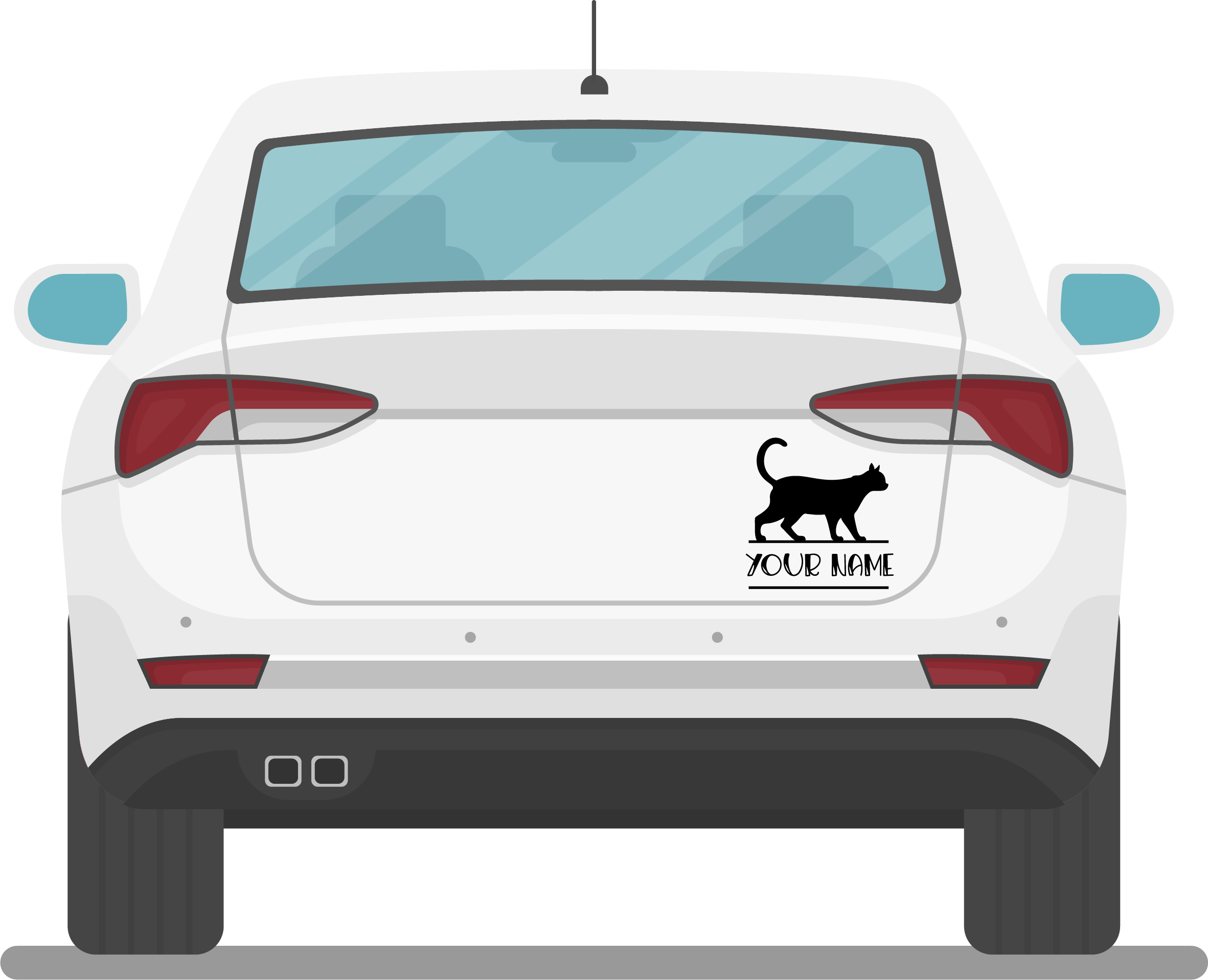 Katzen Namen Sticker - Swiss-Crafting