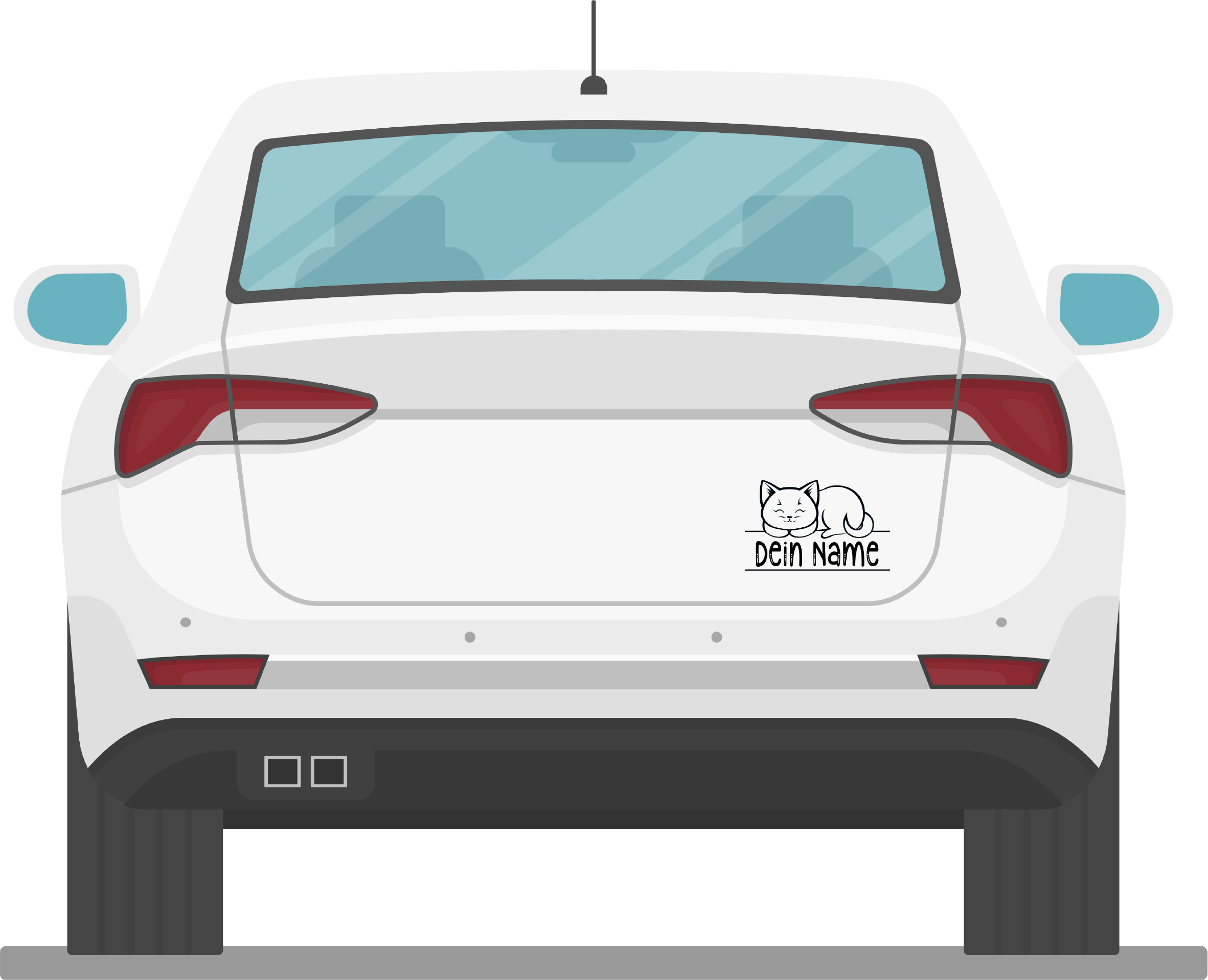 Katzen Namen Sticker - Swiss-Crafting