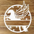 Türschild Pegasus kaufen - Individuelles und Zauberhaftes Namensschild für Ihr Zuhause