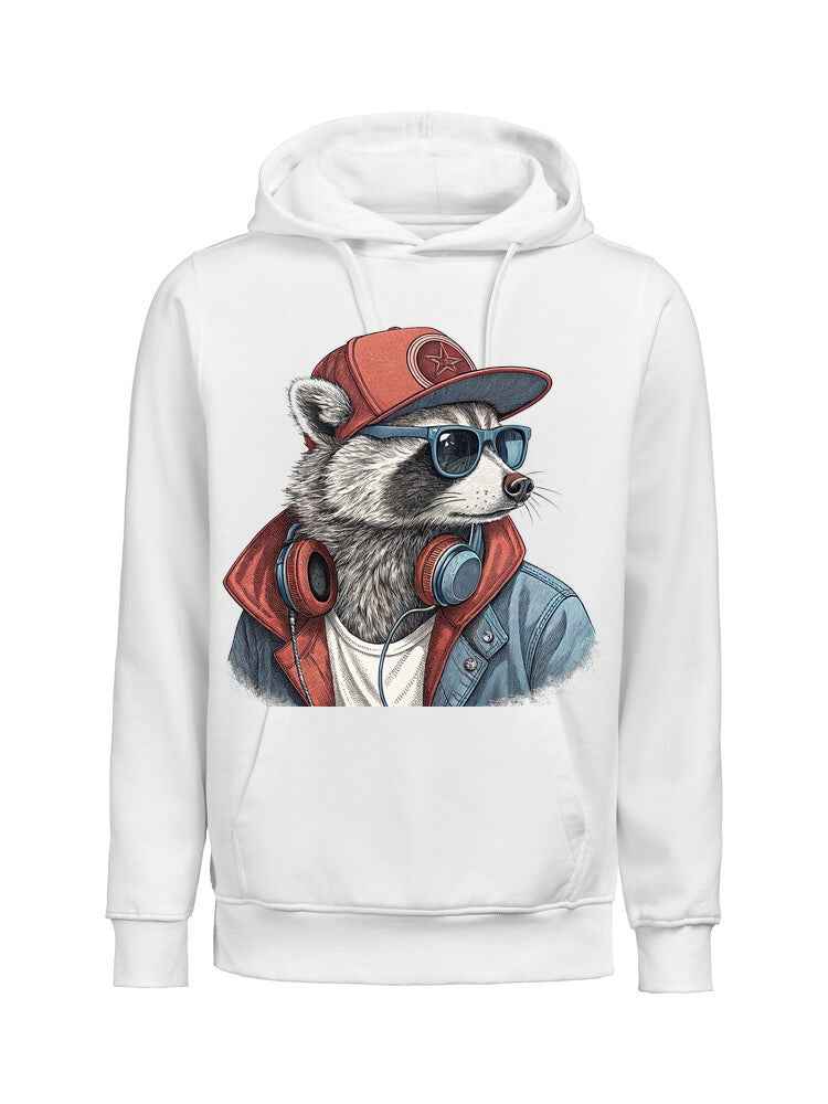 Bügelbilder – Waschbär Hiphop