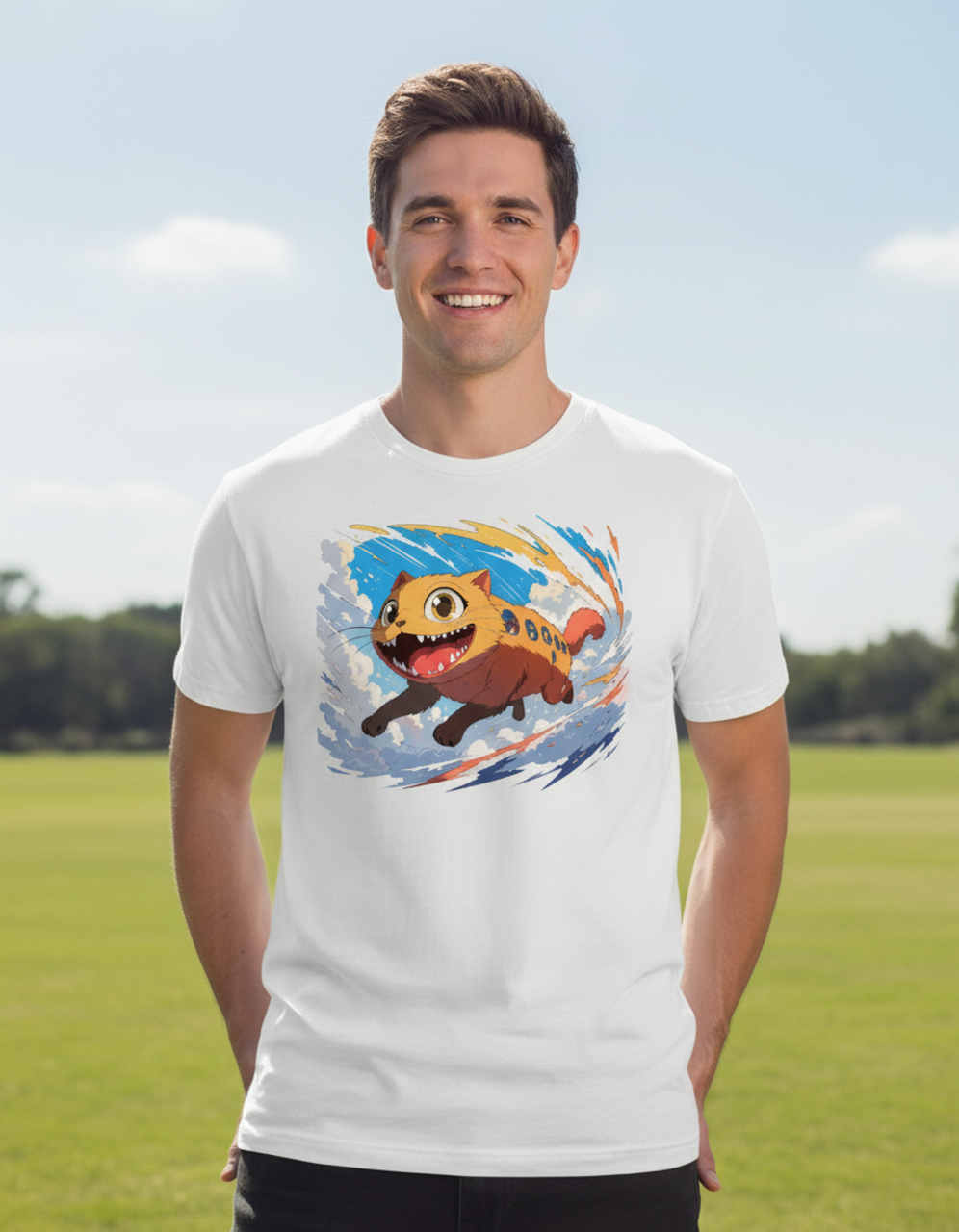 Anime T-Shirt – Sky Cat Bus