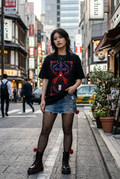 Anime T-Shirt – Gothic Cross Rose