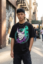 Anime T-Shirt – Oni Demon Mask