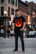 Anime T-Shirt – Inferno Demon Samurai