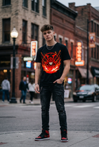 Anime T-Shirt – Inferno Demon Samurai