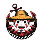 Anime T-Shirt – Straw Hat Pirate Badge