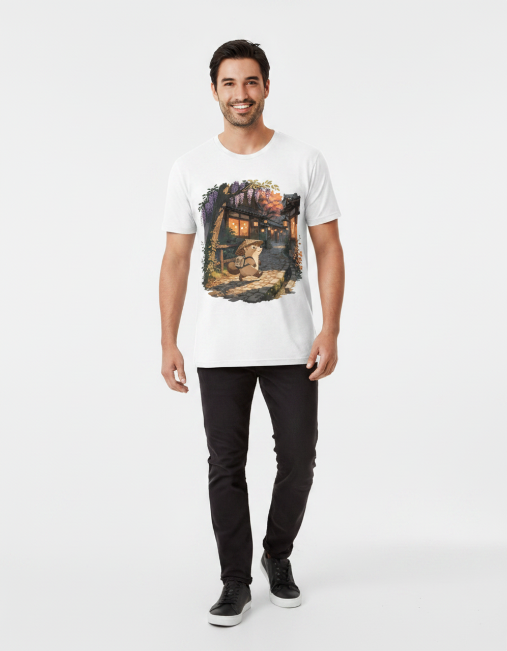 Anime T-Shirt – Tanuki Night Village