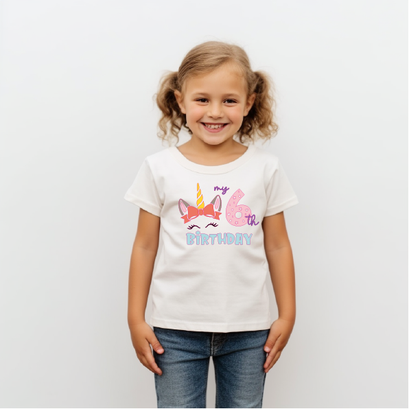 Bügelbild Geburtstagszahlen Einhorn - Swiss-Crafting