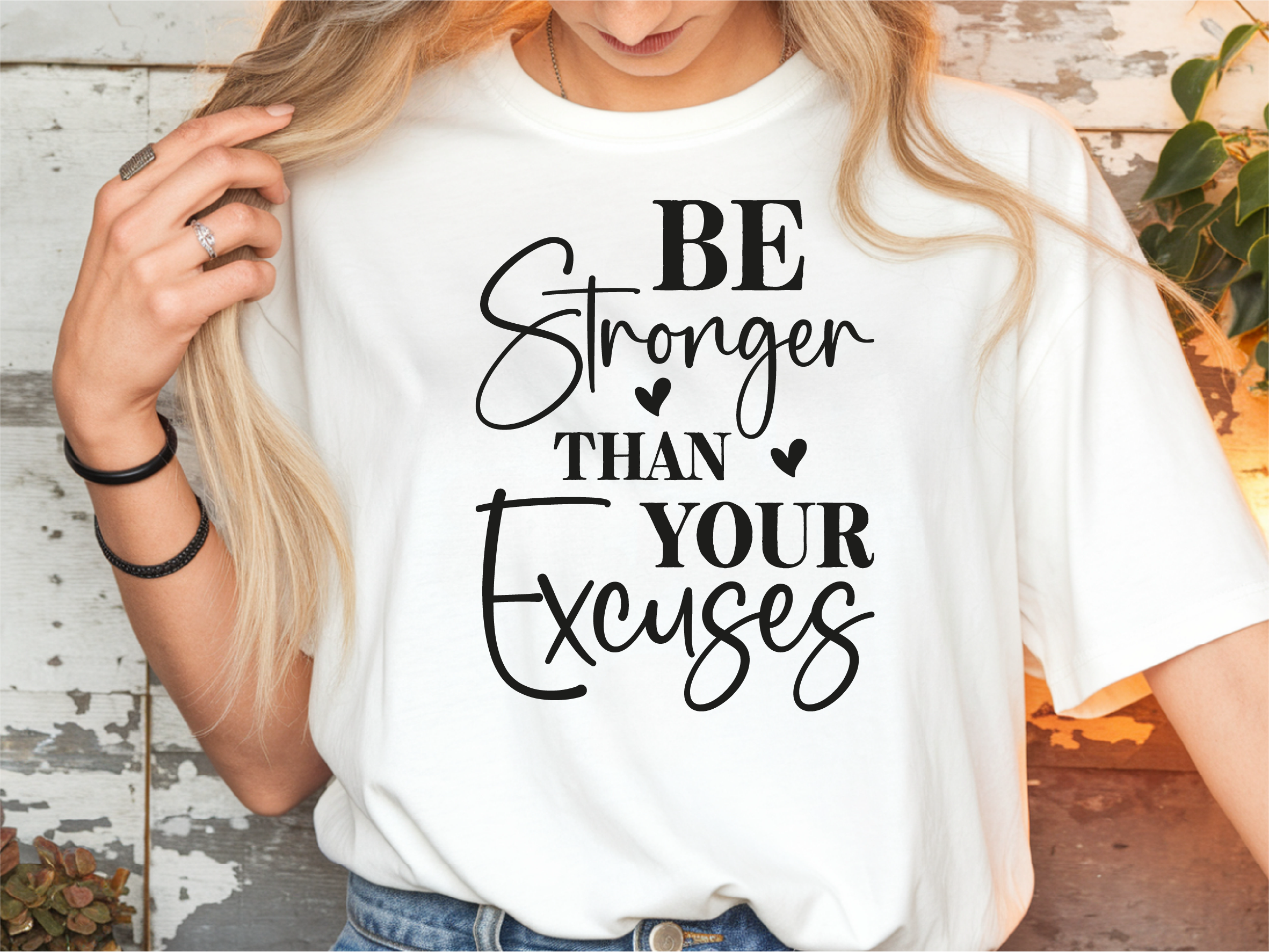 T-Shirt – „Be Stronger than your Excuses"